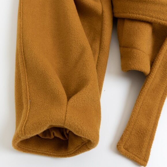 Free People Wrap Coat Narcissus Cut Shawl Collar Belted Jacket Mina - Picture 10 of 13